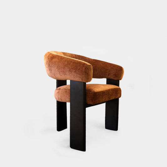 Nova Sculpt Metal Leg Armchair