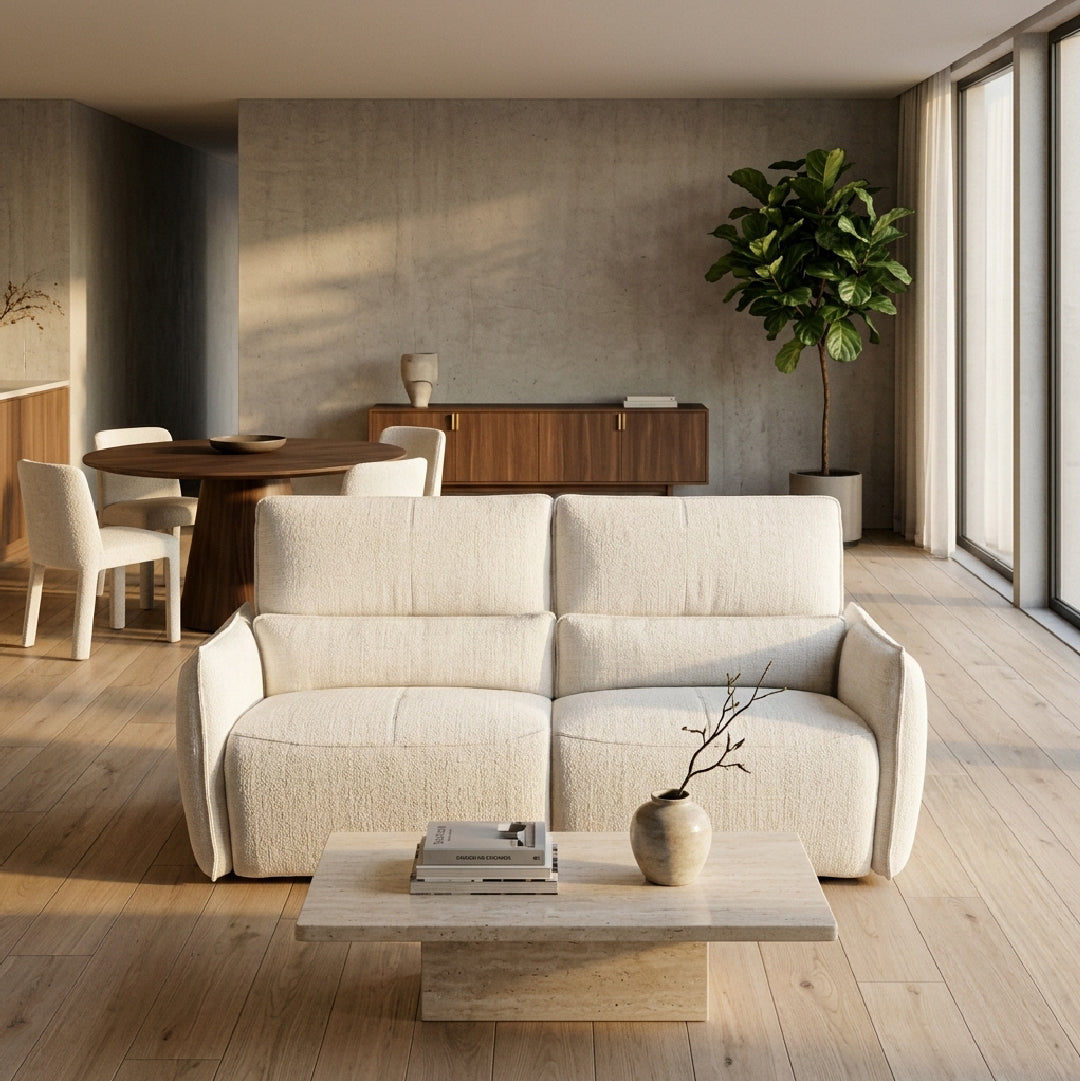 Minimalist Modern Fabric 2 Seater Modular Sofa