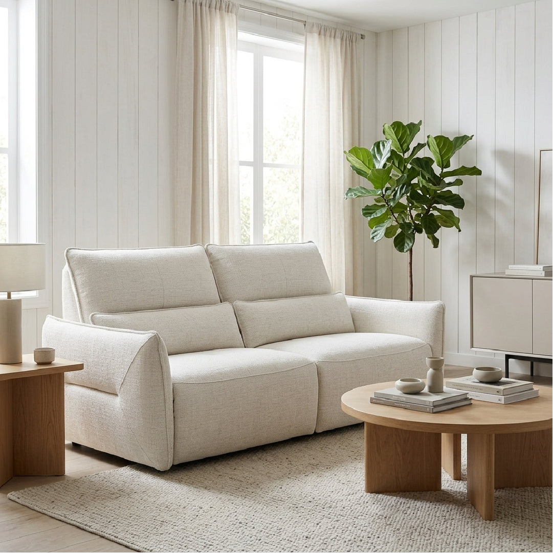 Minimalist Modern Fabric 2 Seater Modular Sofa