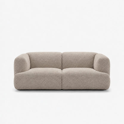 Petra 2-seater fabric sofa in 2738 Beige 7F61, beige chenille