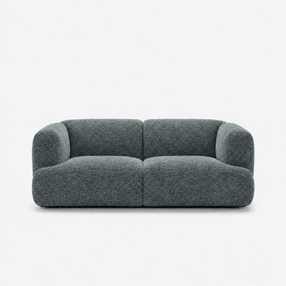 Petra 2-seater fabric sofa in 2738 Sea 7F63, teal grey chenille