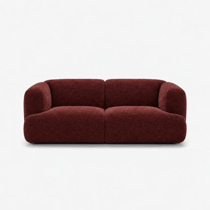 Petra 2-seater fabric sofa in 2738 Wine 7F62, wine red chenille