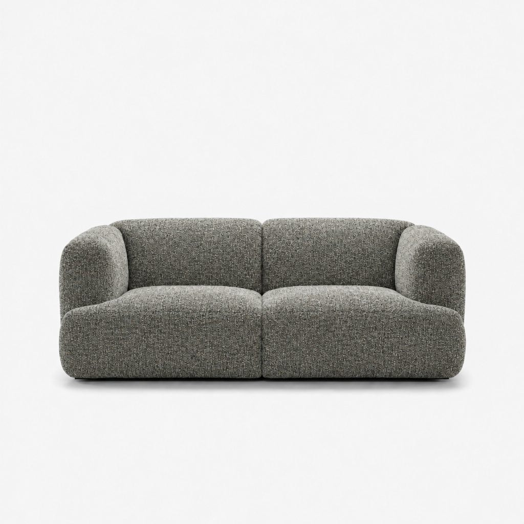 Petra 2-seater fabric sofa in A3609 Silver Pine 7F43, sage green chenille