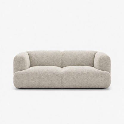 Petra 2-seater fabric sofa in A3609 Whisper White 7F41, off-white chenille