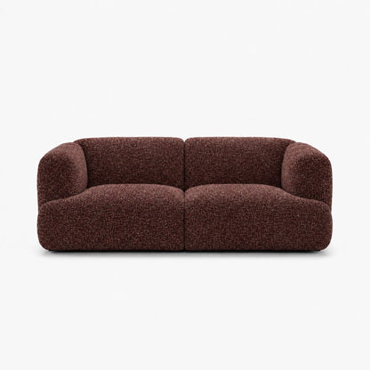 Petra 2-seater fabric sofa in A3756 Tawny Port 7F51, burgundy boucle