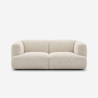 Petra 2-seater fabric sofa in Antwerp Cream 80C1, cream boucle