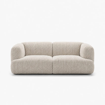 Petra 2-seater fabric sofa in Petra Cream 8063, cream chenille