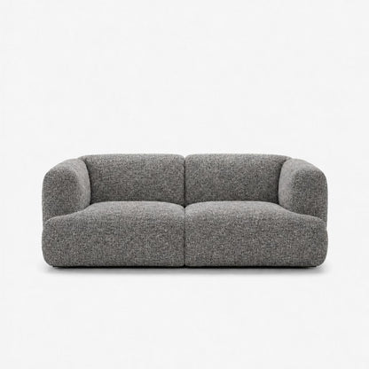 Petra 2-seater fabric sofa in Field Slate 8212, slate grey linen