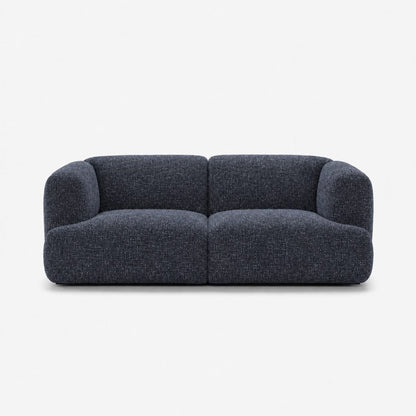 Petra 2-seater fabric sofa in Fig Indigo 82W5, navy blue chenille