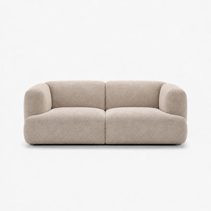 Petra 2-seater fabric sofa in Top Shell 81G1, off-white chenille