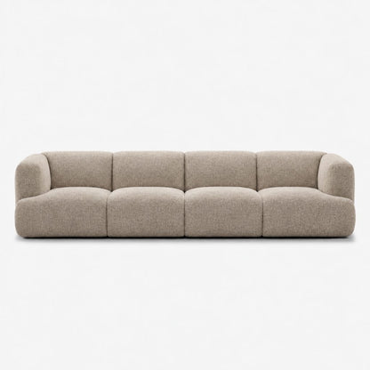 Petra 4-seater fabric sofa in 2738 Beige 7F61, beige chenille