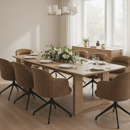 Lumen Textured Velvet Swivel Chair