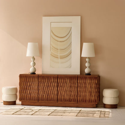 Nordhavn Sculpted Pine Sideboard