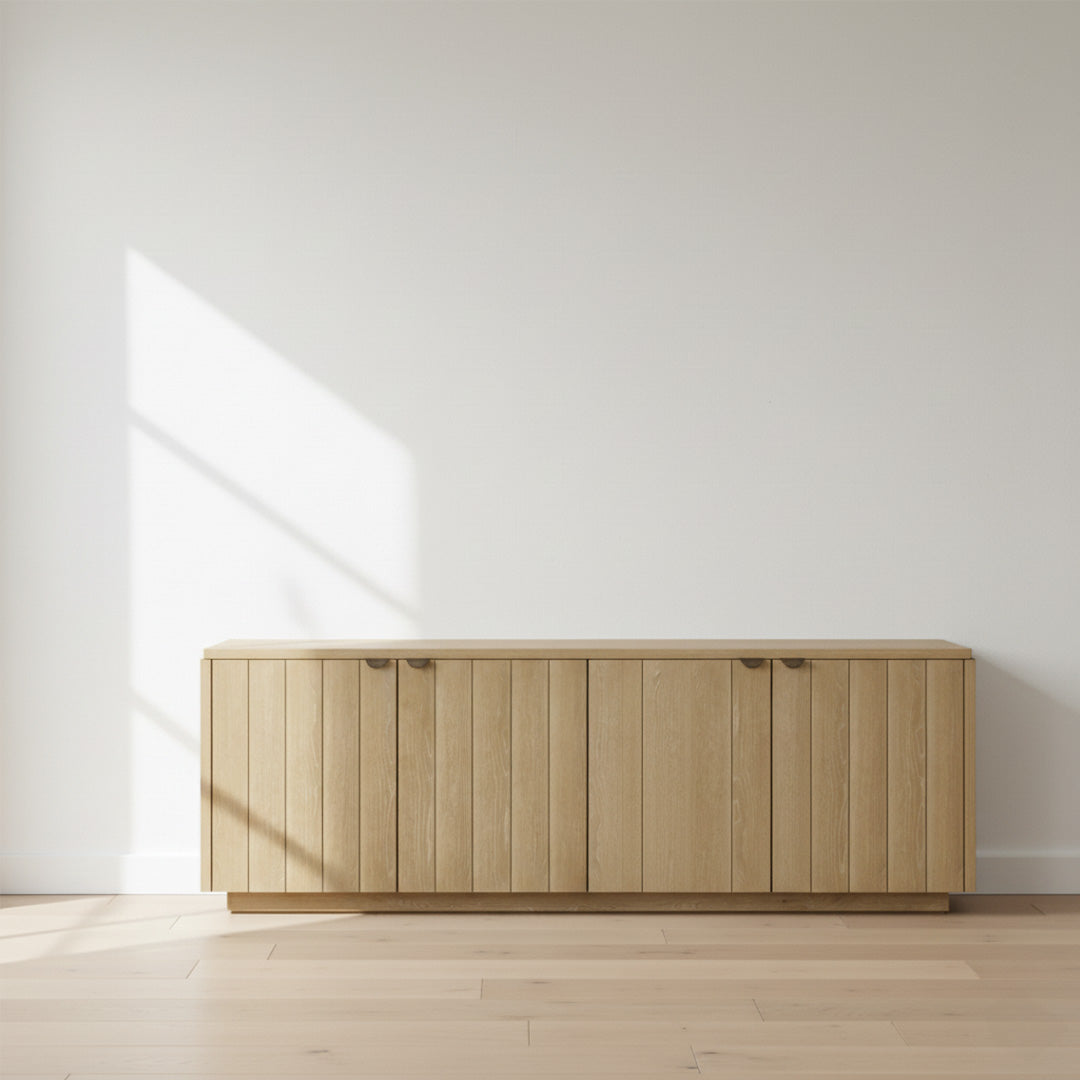 oak sideboard ash grey finish