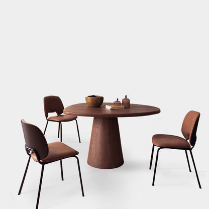 Joakim Oval Walnut Dining Table Set